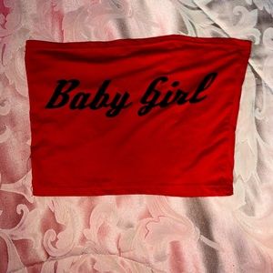 Baby Girl Red Tube Top